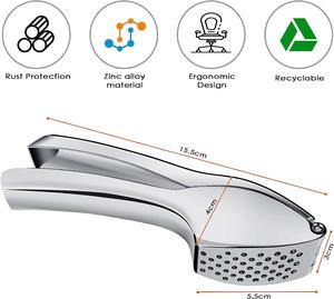 Accesorios de Cocina, Triturador de Ajo Manual de Aleación de Zinc, Exprimidor Manual, Utensilios de Cocina, Prensa de Ajo de Aleación - Product Image 2