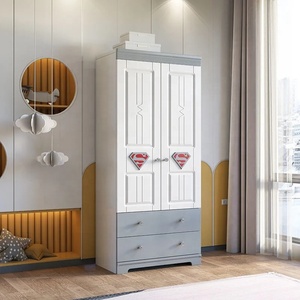 <span class=keywords><strong>Armoire</strong></span> pour Enfants en <span class=keywords><strong>Bois</strong></span> Moderne à 2 Portes, Organisateur de Vêtements, Penderie de Chambre Fille Bébé, <span class=keywords><strong>Rose</strong></span> Lapin, Haute Qualité, Prix Usine - Product Image 2