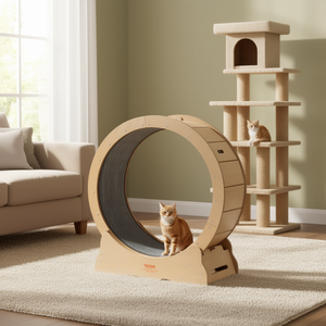 Roue d'exercice pour chat Vevor, 29,5 pouces, en bois, tapis roulant d'intérieur pour la forme physique des félins - Product Image 2