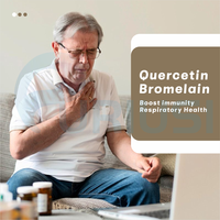 Vente directe du fabricant de capsules de quercétine et de bromélaïne pour la santé immunitaire, OEM ODM, capsules antioxydantes pour hommes et femmes