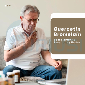 Venda Direta do Fabricante de Cápsulas de Quercetina e Bromelaína para Saúde Imunológica OEM ODM Cápsulas Antioxidantes para Homens e Mulheres - Product Image 2