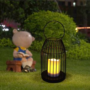 Linterna de alambre de hierro decorativa, vidrio de calabaza negra, para boda, vacaciones, Hotel, restaurante, gran calidad, venta al por mayor - Product Image 4