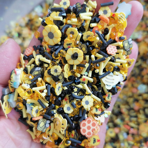 1kg DIY Craft Slime Sprinkles girasol abeja panal cuentas de lentejuelas mezcla de arcilla polimérica aspersores rebanadas - Product Image 3