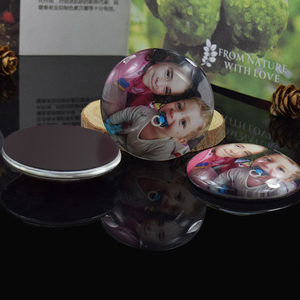Personalizzato di Qualsiasi <span class=keywords><strong>Foto</strong></span> Rotondo di Vetro Cabochon Magnete Del Frigorifero Creativo Regali Fridge della decorazione autoadesivo <span class=keywords><strong>Frigo</strong></span> - Product Image 3