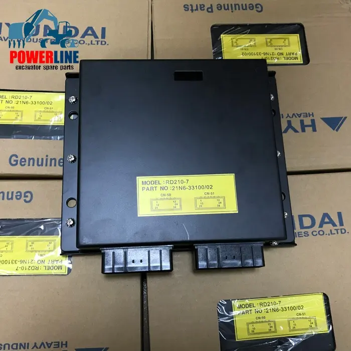 حفارة أجزاء R210-7 R215-7 CPU تحكم MCU آلة وحدة تحكم 21N6-33100 21N6-33102 21N6-33103 ل هيونداي