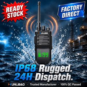Radio Bidireccional XUNLIBAO IP68 Resistente al Agua, Envío Rápido, VHF UHF Doble Banda, Tipo-C, Walkie Talkie Portátil F1880 para Uso Marino - Product Image 1