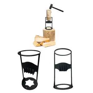 Aangepaste Huishoudelijke Camping Handleiding Mini Gietijzeren Snijder Hout Brandhout Aanmaakhout Cracker Log Splitter Machine