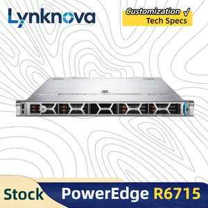 เซิร์ฟเวอร์แบบแร็ค PowerEdge R6715 1 ตัว พร้อมซีพียู EPYC 9825 144 คอร์ ความเร็ว 2.2GHz หน่วยความจำ 512GB 8 ตัว และ NVMe SSD 7.68TB 1U แบบซ็อกเก็ตเดี่ยว เหมาะสำหรับใช้งานเป็นเซิร์ฟเวอร์ - Product Image 3