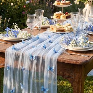 <span class=keywords><strong>Chemin</strong></span> <span class=keywords><strong>de</strong></span> <span class=keywords><strong>table</strong></span> papillon brodé <span class=keywords><strong>de</strong></span> 9,8 pieds, décorations <span class=keywords><strong>de</strong></span> <span class=keywords><strong>table</strong></span> saisonnières en tulle pour la décoration intérieure, fête prénuptiale, mariage - Product Image 2