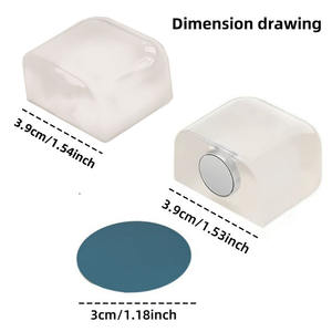 Butées <span class=keywords><strong>de</strong></span> <span class=keywords><strong>porte</strong></span> magnétiques sans perçage Butée <span class=keywords><strong>de</strong></span> <span class=keywords><strong>porte</strong></span> magnétique <span class=keywords><strong>pour</strong></span> montage au sol Butée <span class=keywords><strong>de</strong></span> <span class=keywords><strong>porte</strong></span> magnétique, Protecteur mural magnétique auto-adhésif - Product Image 4