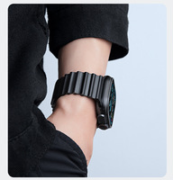Bracelet en acier inoxydable de luxe RYB pour Apple Watch 42 mm, 46 mm, 49 mm, ajustement facile sans outil, maillons réglables