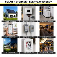 Batterie au lithium 51.2V 1000AH 50Kwh, Accumulateur 50Kw 100 50 KWH Kw, Stockage Solaire 100Kwh 48KWH, Batterie 48V Lifepo4, Pack de Batteries au Lithium