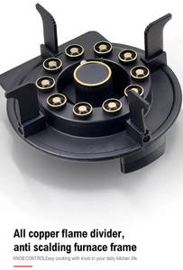 เตาแก็สแบบพกพา3เตาพร้อมกำลังไฟ3 + 3 + 1.75กิโลวัตต์กระจกนิรภัยสำหรับใช้ในครัวเรือน - Product Image 6