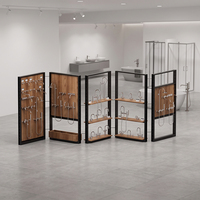 Présentoir autoportant multi-panneaux sur mesure pour robinets, présentoir métallique pour salle d'exposition d'articles sanitaires, étagère de présentation de douches