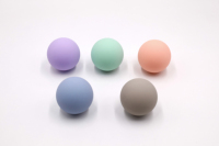 Ballon de massage double en silicone personnalisé avec logo pour la thérapie des mains et des pieds, avec prise de type chinois