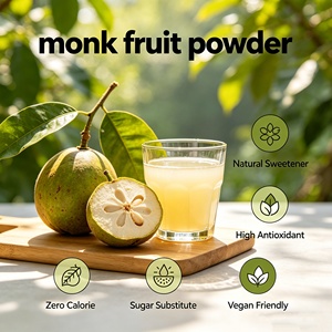 Polvere <span class=keywords><strong>Naturale</strong></span> di Frutta del Monaco, Concentrato di Succo di Luo Han Guo, Polvere di Frutta del Monaco 100% Pura e Solubile in <span class=keywords><strong>Acqua</strong></span> - Product Image 5