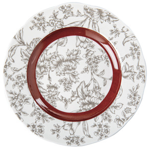 Vaisselle en céramique originale de Prague, motif de fruits luxueux, assiettes de mariage jetables - Product Image 5