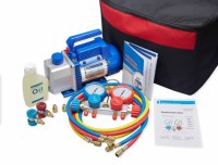 RS-1 220V adaptateur Assistant de climatisation voiture de réfrigération R134, R410a, R22, R407c jauge de collecteur ensemble sans sac