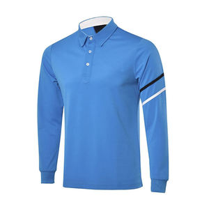 Ropa Deportiva de Primavera con Logotipo Bordado, Polo de Golf para Hombre, 90% Poliéster, 10% Elastano, Manga Larga, Secado Rápido - Product Image 6