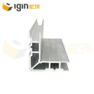 Perfil de Esquina de Aluminio 17H*60mm 18H*53mm para Uso Industrial y Civil, Diseño Minimalista, Instalación con Tornillos - Product Image 1