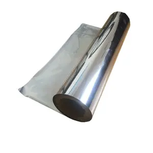 Película de laminación térmica, lámina de aluminio recubierta de plástico, plata, PET/VMPET/LDPE/PE