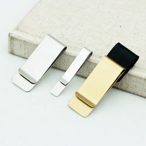0,8 mm Dicke Akzeptiert Individuelles Laser-Logo Messing Gold Silber Schlanker Geldclip Edelstahl-Lesezeichen Als Geschenk für Geschäftspartner - Product Image 4