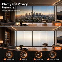 Film intelligent PDLC commutable VLT 88% 92% 96% sur mesure pour portes vitrées, cloisons de bureau, hôtels, salles de bain, villas – Confidentialité garantie