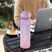 Bouteille d'eau de sport grande capacité en PC de qualité alimentaire, dégradée, portable pour le cyclisme