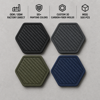Patchs en PVC personnalisés avec logo pour sweat-shirt, streetwear - Décoration perlée laminée écologique, fournisseur OEM