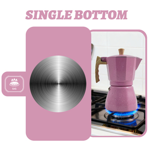 Cafetière Moka en aluminium 3/6 tasses pour cuisinière, pour café italien et cubain - Product Image 5