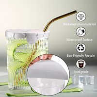 Protecteur de verre adhésif pour boisson Autocollants de protection contre l'alcool