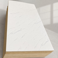 Panneaux muraux modernes en plastique UV effet marbre brillant, ignifuges, imperméables, à motif continu, pour escaliers et villas