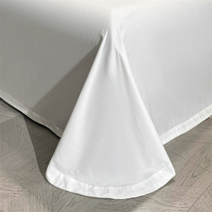 Longue agrafe coton roi reine double taille personnalisée bienvenue 100% coton élégant solide Design ensembles <span class=keywords><strong>de</strong></span> lit 4 pièces/ensemble ensemble <span class=keywords><strong>de</strong></span> lit - Product Image 5
