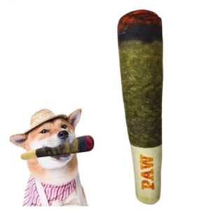 Jouet sonore interactif pour chien Hovicaed, en peluche, vert, en forme de cigare, pour chiens élégants, vente en gros disponible - Product Image 4