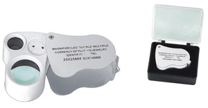 25x 50x LED UV chiếu sáng ống kính kép địa lý và đồ trang sức Loupe kính lúp (BM-MG6052) - Product Image 4