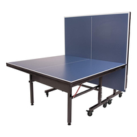 Table de tennis de table professionnelle en MDF de 25 mm avec système de fixation rapide, ensemble de poteaux de filet de tennis d'intérieur, montage facile en 10 minutes