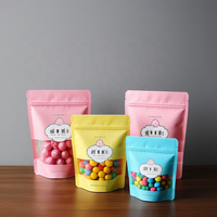 Sachets personnalisés en papier kraft avec fenêtre translucide, sacs alimentaires bruns de qualité alimentaire pour l'emballage des aliments secs et des snacks