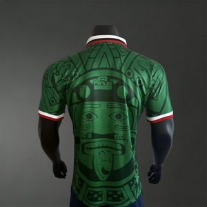 Camiseta Retro <span class=keywords><strong>de</strong></span> la Selección Mexicana <span class=keywords><strong>de</strong></span> Fútbol <span class=keywords><strong>de</strong></span> 1998, Versión Jugador/Fanático, Ropa <span class=keywords><strong>de</strong></span> Fútbol FMF Tailandia, Camisetas Personalizadas del Club MEX - Product Image 1
