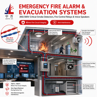 Câble d'alarme incendie flexible à paire torsadée résistant au feu NH-RVS 300/300V, cuivre, isolation PVC
