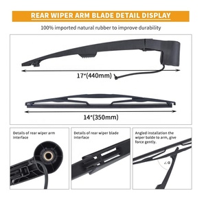 Ensemble de bras et lame d'essuie-glace arrière pour Chevrolet Trailblazer, pour GMC Envoy 2007-2009, pour Buick <span class=keywords><strong>Rainier</strong></span> 2006-2007 - OEM15232653 - Product Image 4