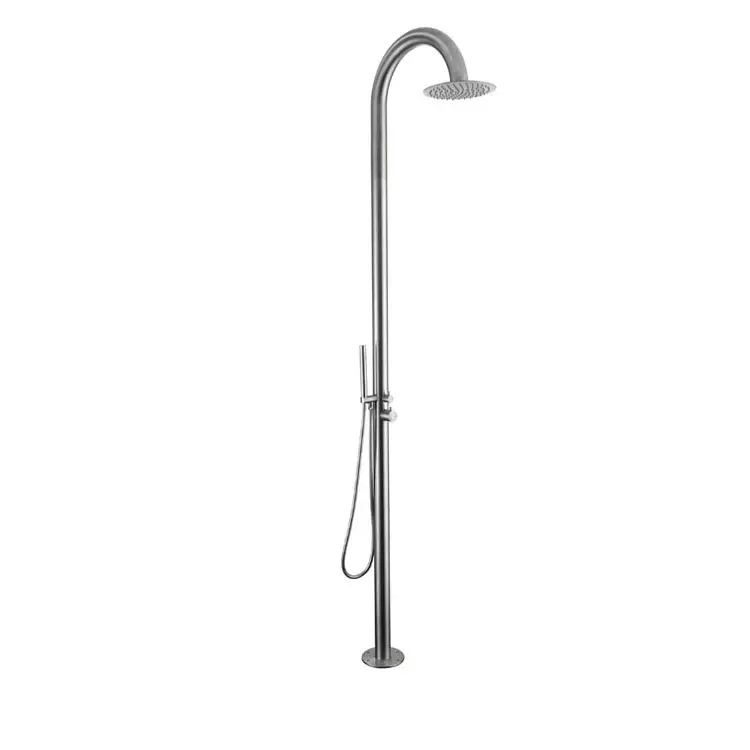 Beach Garden Home Brushed Outdoor Shower set Stainless Steel Stand Big Swimming Pool Outdoor Shower