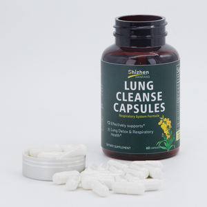 OEM 60 capsules longondersteunend supplement, natuurlijke capsules voor longreiniging en ontgifting, ademhalingsysteem, slijmverwijdering, veganistisch supplement - Product Image 6