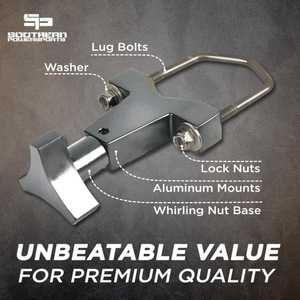 Car Roof <b>Rack</b> Mounting Brackets Steel 1 Inch 2.5 Inch Round Square Tube Roof Mount - Product Image 2