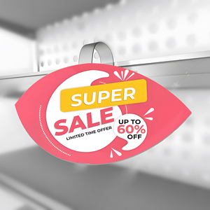 Shelf Tag Sign Holder Gripper Clip on Shelf Talker Wobbler - Product Image 5