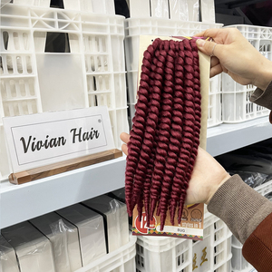 Bán Buôn 2X Jumbo Bện Xoắn Đầy Màu Sắc 12 Sợi/Gói Cabelos Twist Crochet Nữ Thần Dây Twist Crochet Bện Đầy Màu Sắc Bím Tóc - Product Image 4