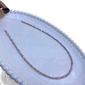 Collier de perles d'eau douce naturelles Aurora White de 3-4 mm, perles de riz, goutte d'eau, perles en vrac pour bricolage, produit semi-fini - Product Image 5