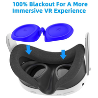 Amazon Hot VR Accessoires Housse d'objectif en silicone pour objectifs Meta Quest 3 Housse de protection pour objectifs Quest 3 Anti-poussière et anti-rayures