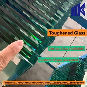 Vidrio Templado para Puerta de Ducha de Seguridad Plana/Curva de Tamaño Estándar de 4-22 mm de Espesor, Precio de Fábrica <span class=keywords><strong>en</strong></span> China - Product Image 1