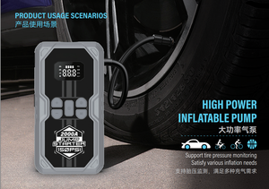 Démarreur de voiture portable Boltpower 2000A 16000mAh avec compresseur d'air, booster de batterie 6-en-1, gonfleur de pneus numérique pour 12V - Product Image 3