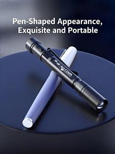 Kính thiên văn zoom Clip USB có thể sạc lại 18650 Hợp kim nhôm không thấm nước LED bút ánh sáng cắm trại khẩn cấp sử dụng đa chức năng - Product Image 3